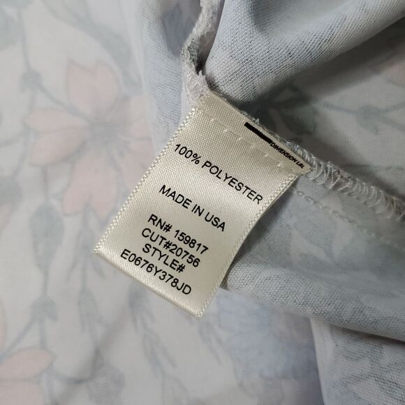 Altar'd State Blue & Orange Floral Puff Sleeve Mini Dress - Picture 3 of 5